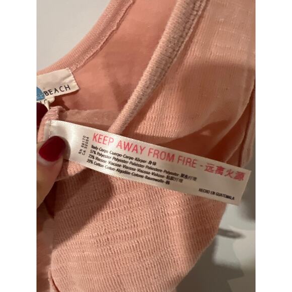 Free People Beach Bicoastal, jumpsuit, Light Pink, Size Large, 1187L - Picture 4 of 5